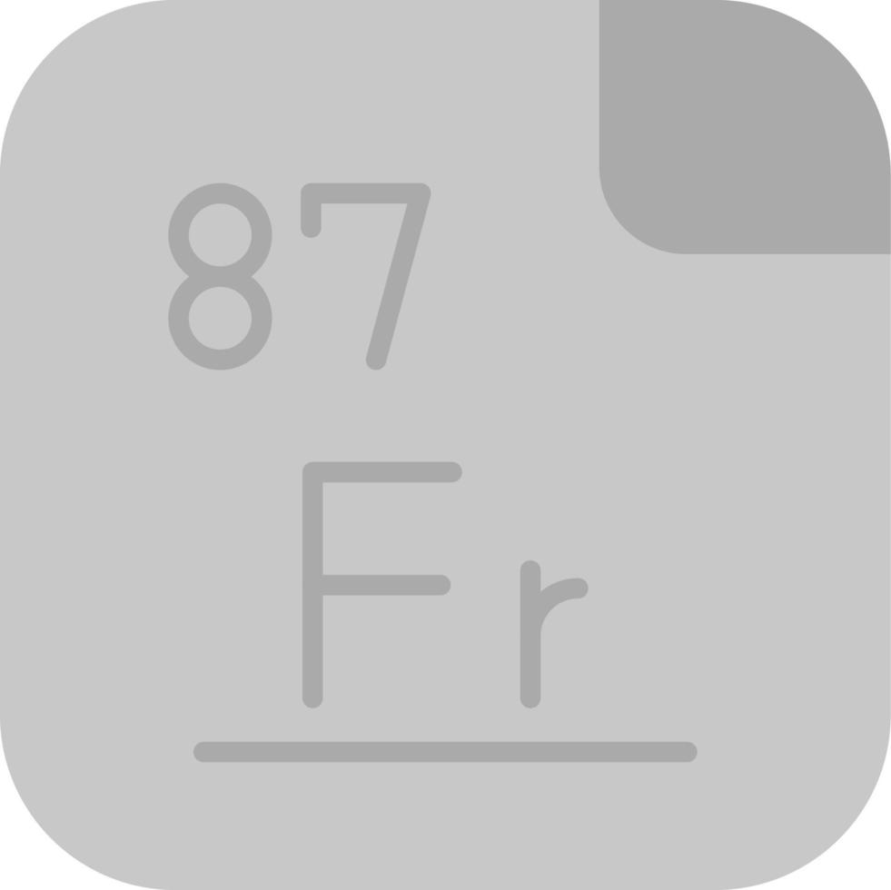 francium vektor ikon