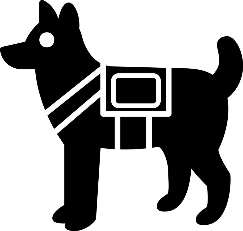 Militär- Hund Vektor Symbol