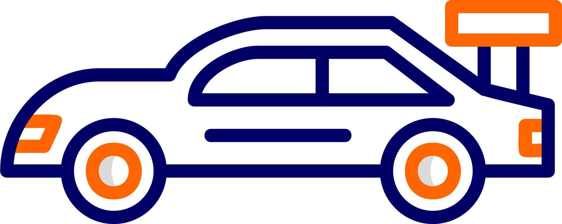 Rennen Auto Vektor Symbol