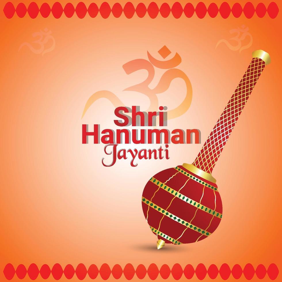 hanuman jayanti firande bakgrund vektor