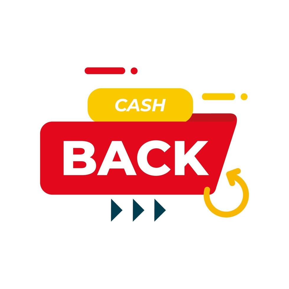 cashback lojalitetsprogramkoncept. kredit- eller betalkort med returnerade mynt till bankkontot. återbetalningstjänstdesign. bonus kontant tillbaka symbol vektorillustration vektor