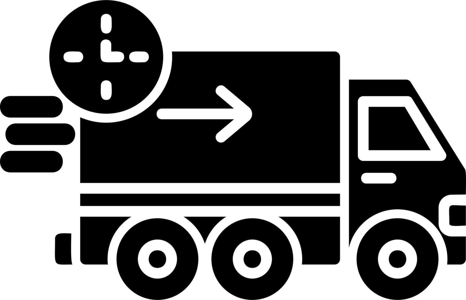 Vektorsymbol für schnelle Lieferung vektor