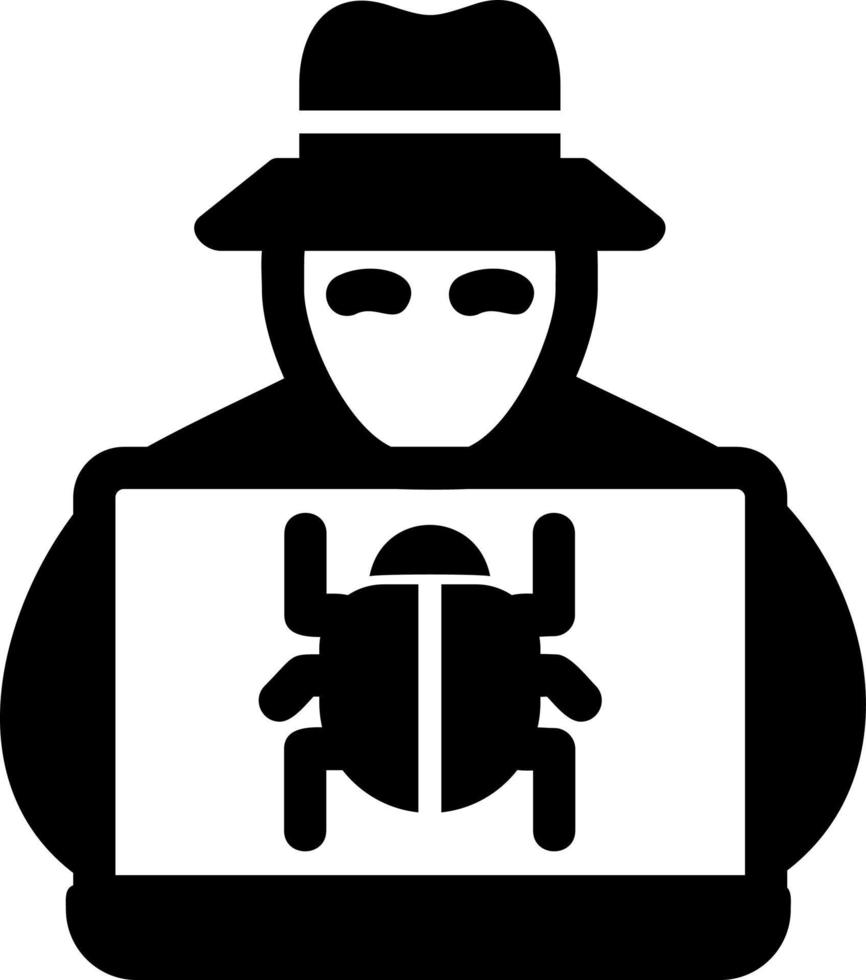 Hacker-Vektor-Symbol vektor