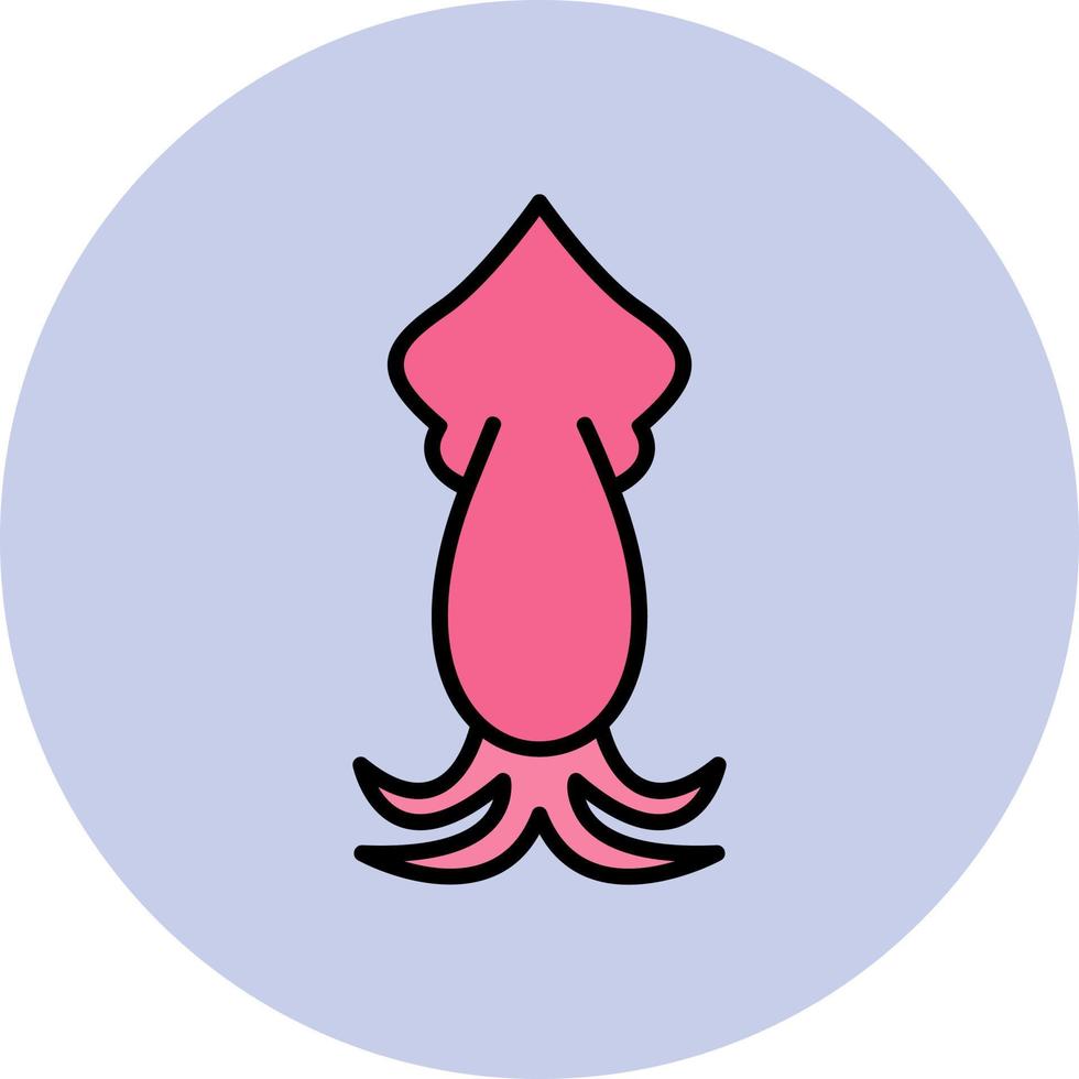 bläckfisk vektor ikon