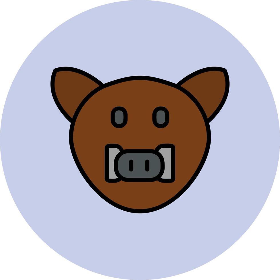 Wildschwein-Vektor-Symbol vektor