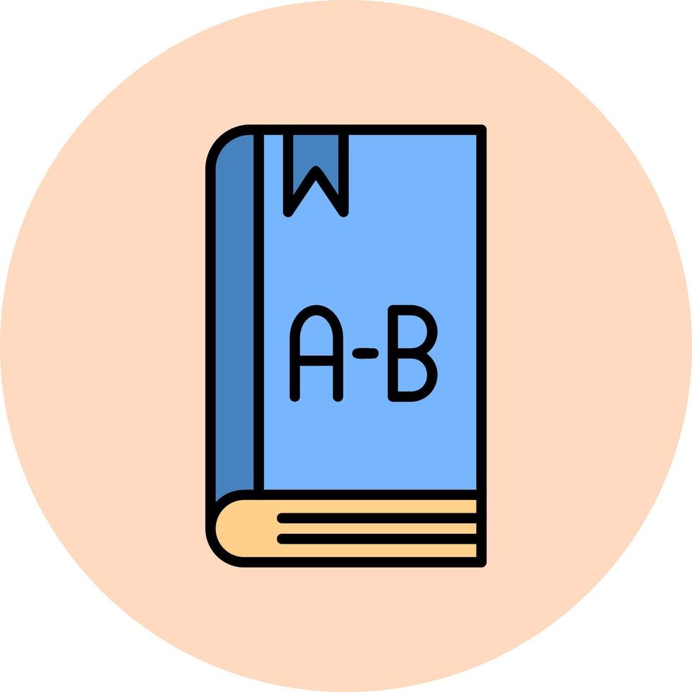 Englisch Buch Vektor Symbol