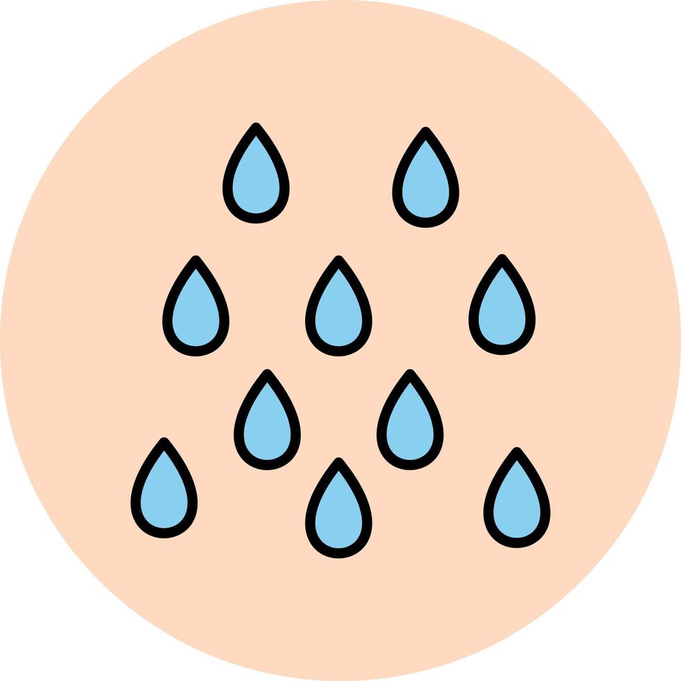 Regen-Vektor-Symbol vektor