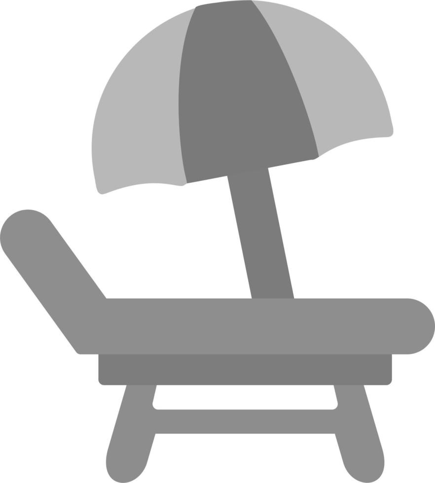 strand stol vektor ikon