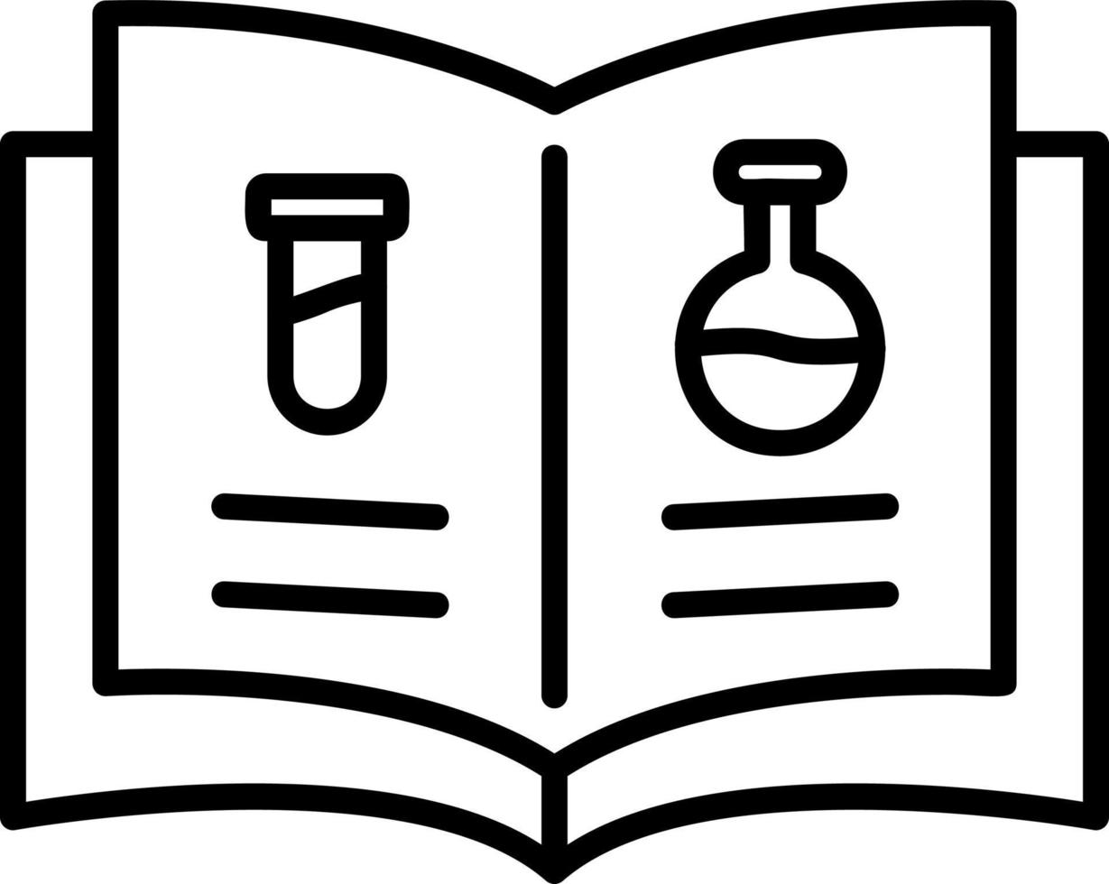 Wissenschaft Buch Vektor Symbol