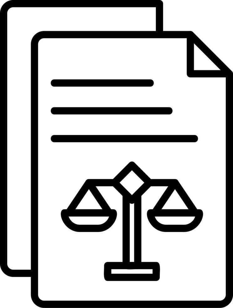 Vektorsymbol für Rechtsdokumente vektor
