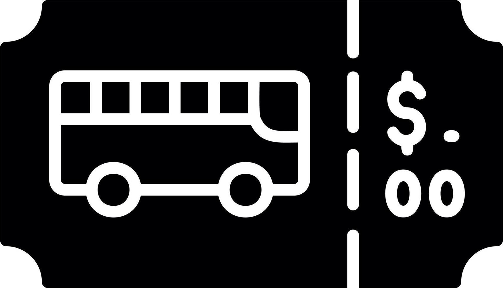 Bus Fahrkarte Vektor Symbol