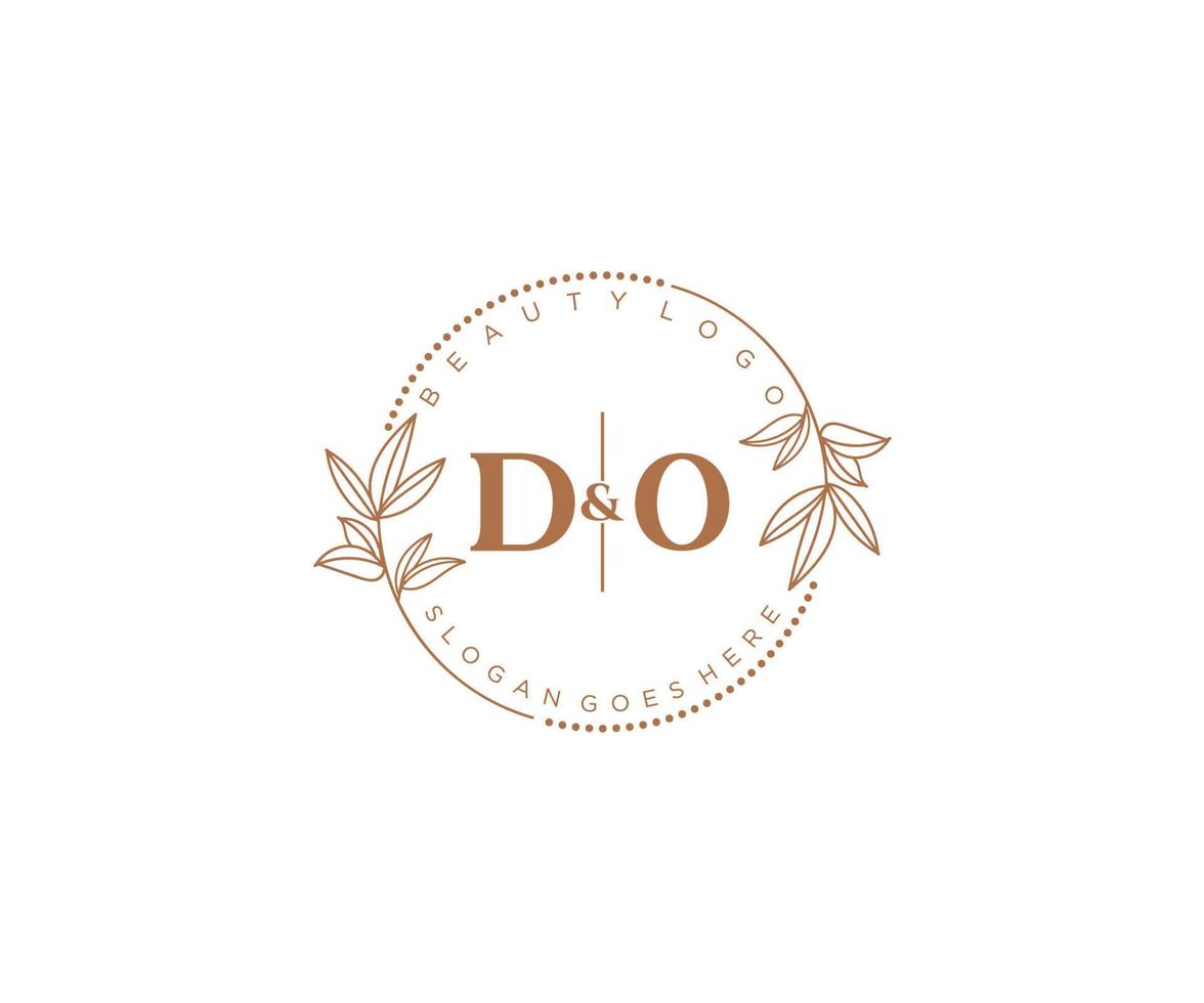 Initiale tun Briefe schön Blumen- feminin editierbar vorgefertigt Monoline Logo geeignet zum Spa Salon Haut Haar Schönheit Boutique und kosmetisch Unternehmen. vektor