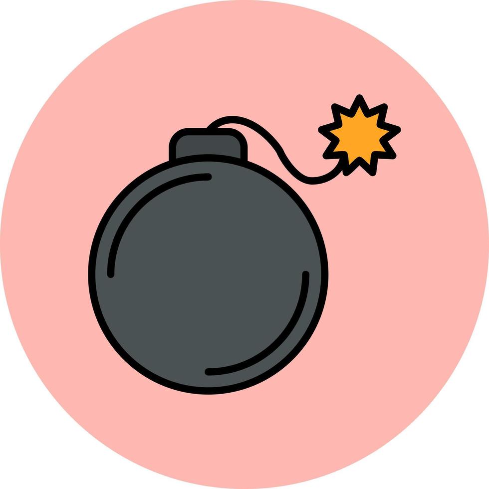bomba vektor ikon