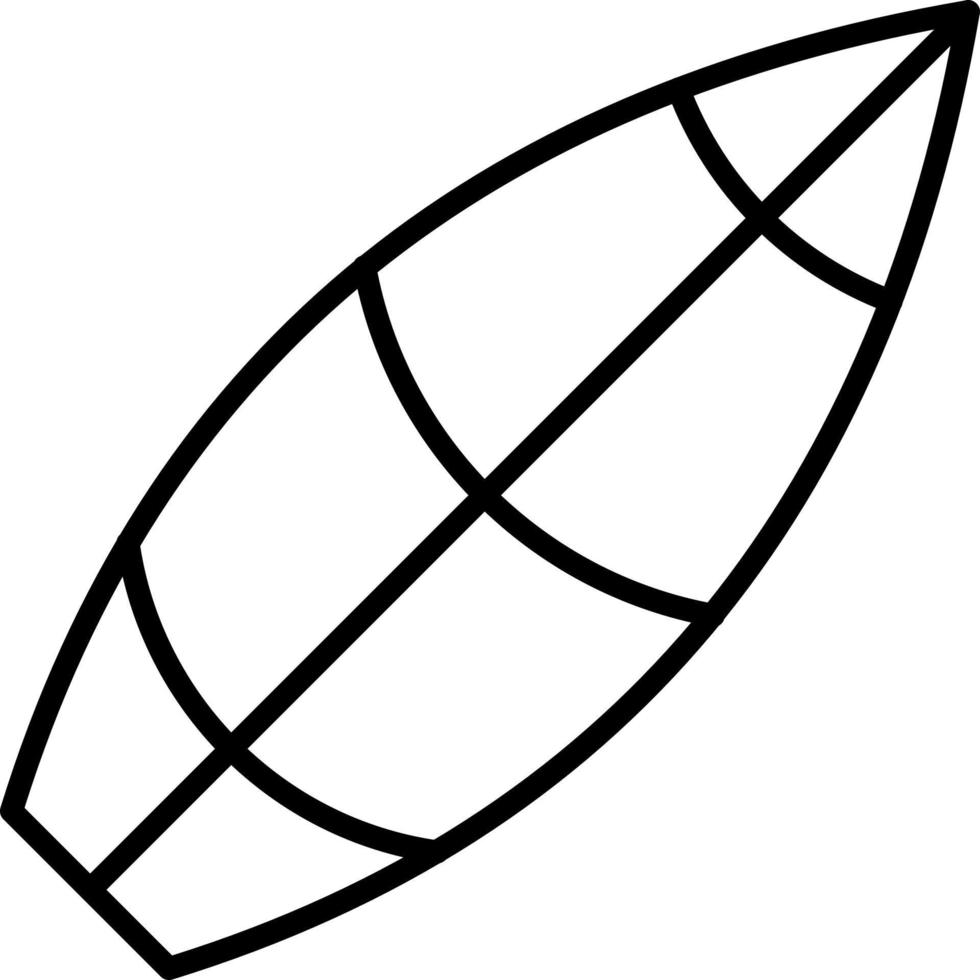 Surfbrett-Vektor-Symbol vektor