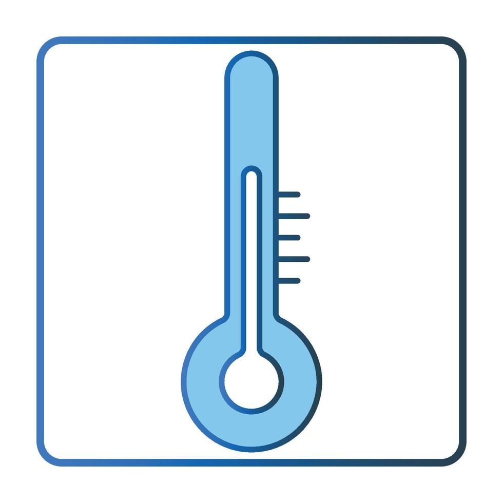 Thermometer Symbol Illustration. Symbol verbunden zu Baby Pflege. geradlinig Farbe Symbol Stil, zwei Ton Symbol. einfach Vektor Design editierbar