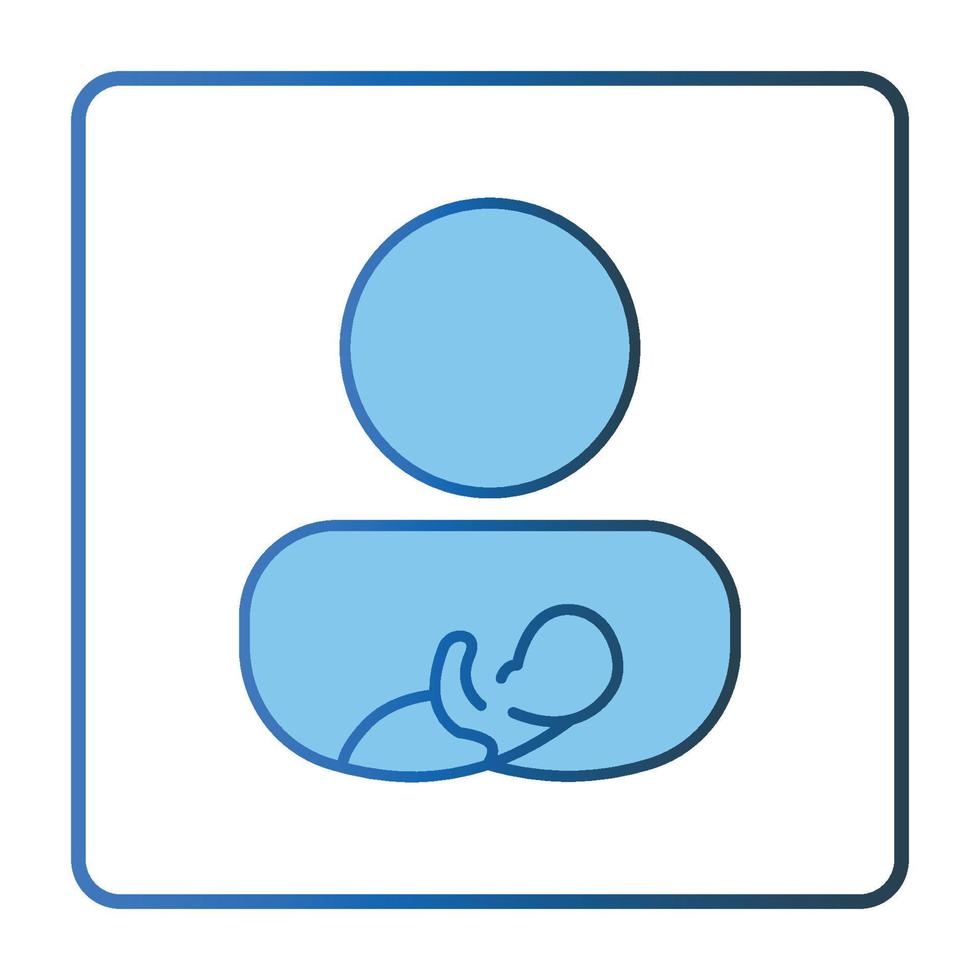 innehav bebis ikon. ikon relaterad till bebis vård. linjär Färg ikon stil, två tona ikon. enkel vektor design redigerbar