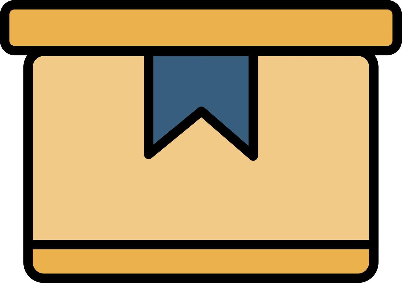 Lieferbox-Vektorsymbol vektor
