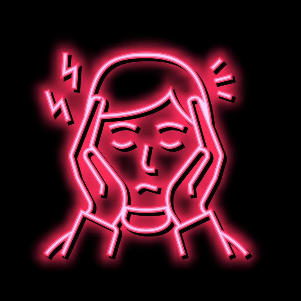 Depression, nervöse Störung Farbe Symbol Vektor Illustration