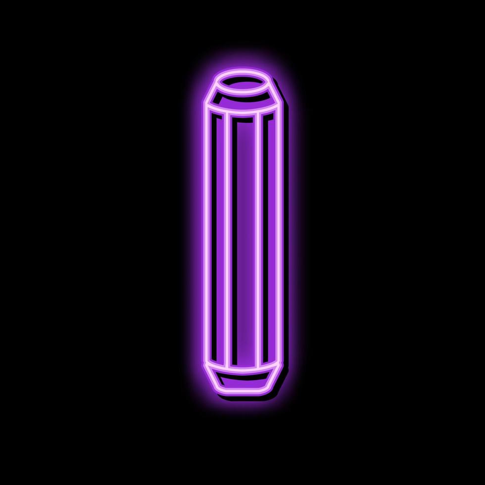 möbel tapp hopsättning neon glöd ikon illustration vektor
