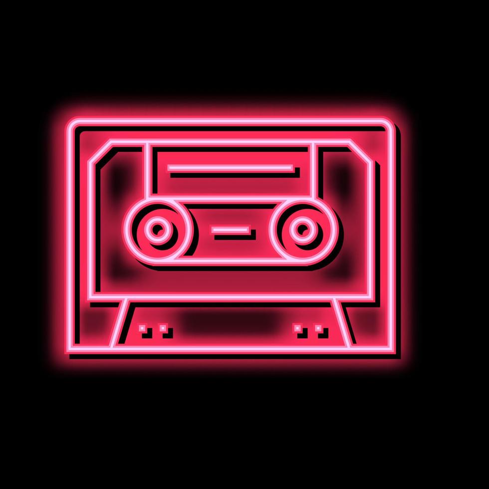 Audiokassette Farbe Symbol Vektor Illustration Zeichen