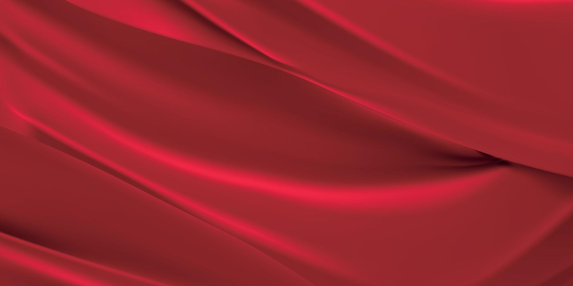 Feier Luxus rot Satin- glatt Hintergrund Vektor Illustration