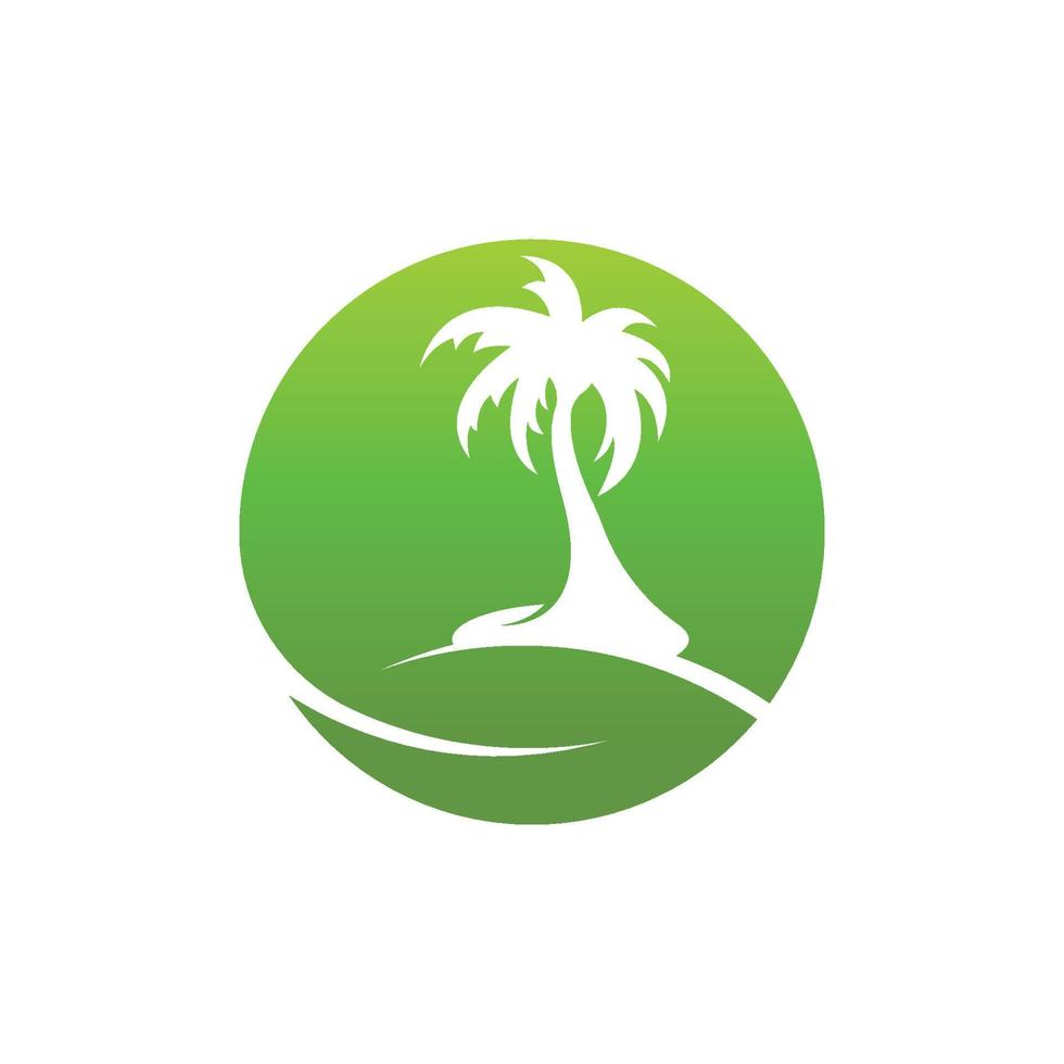 Palme Logo Symbol Vorlage und Symbol Vektor Baum