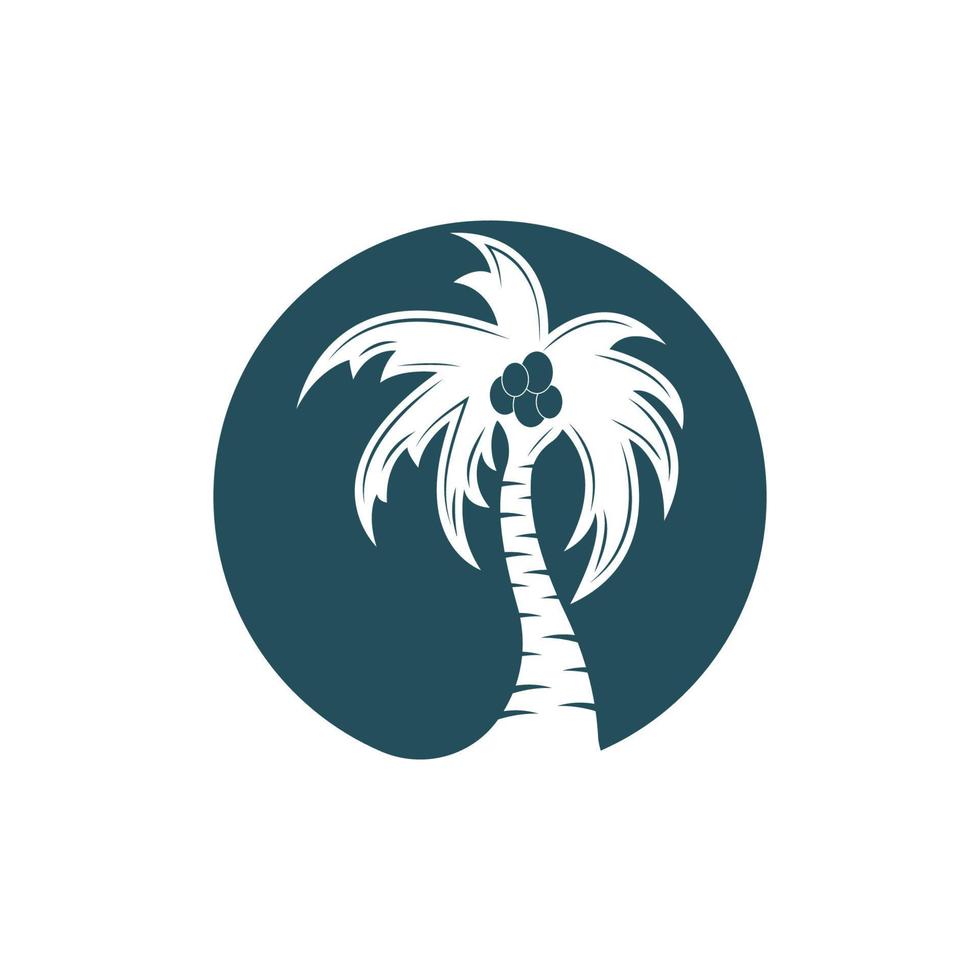 handflatan logotyp ikon mall och symbol vektor träd
