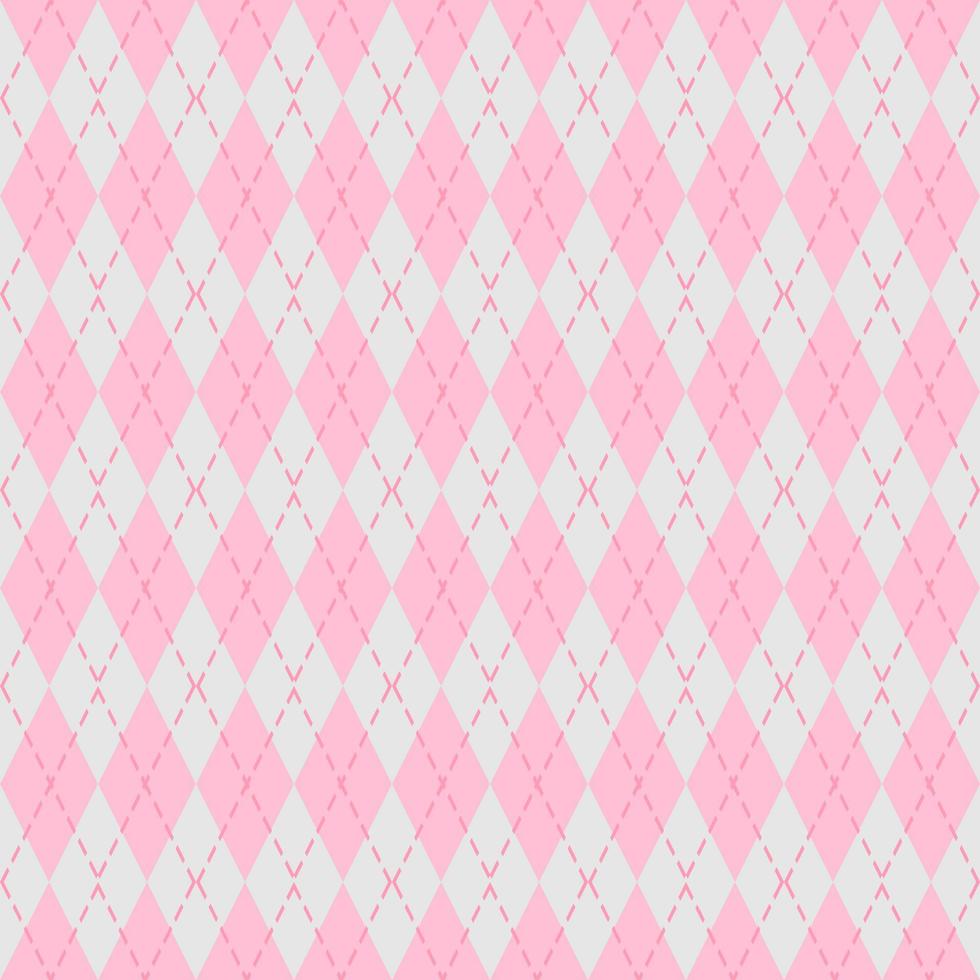 Rosa Argyle nahtlos Muster Design vektor