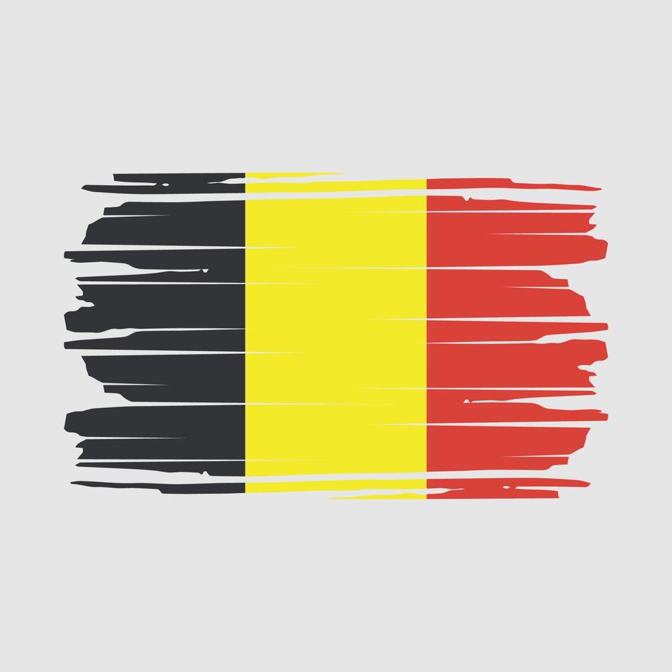 belgien flagga borsta vektor