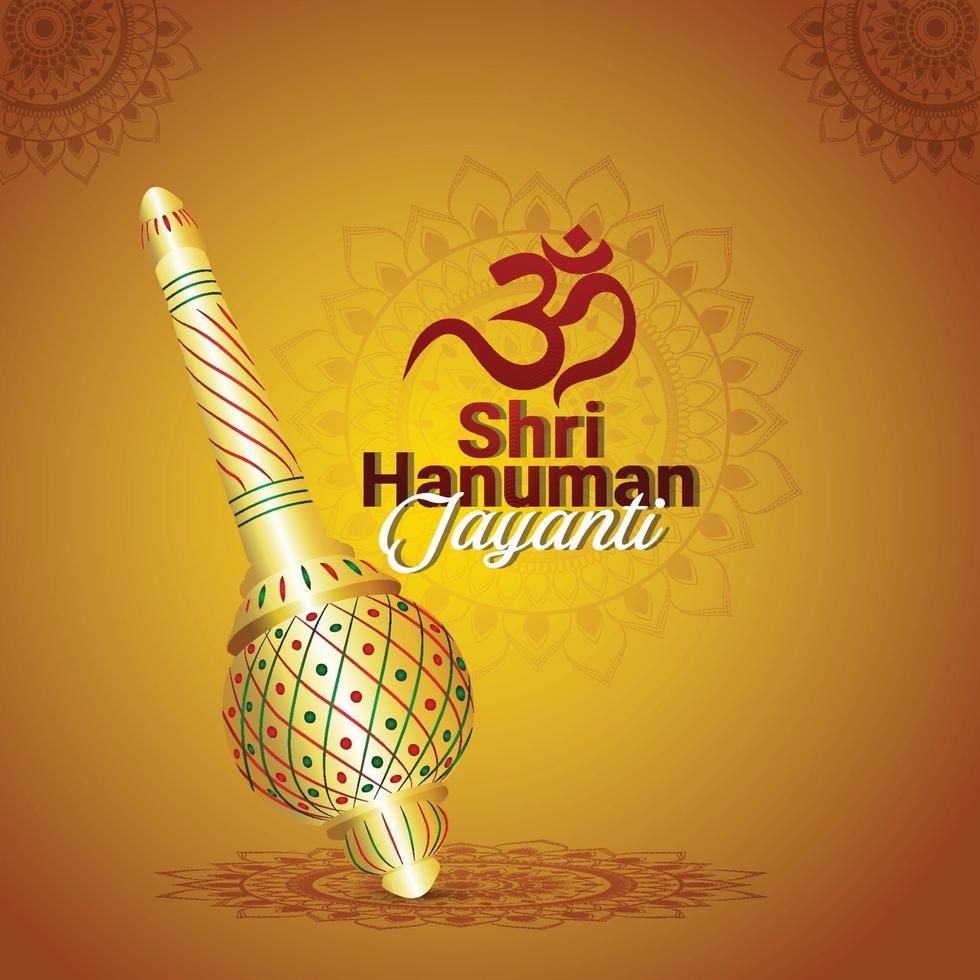 Hanuman Jayanti Feier Hintergrund vektor