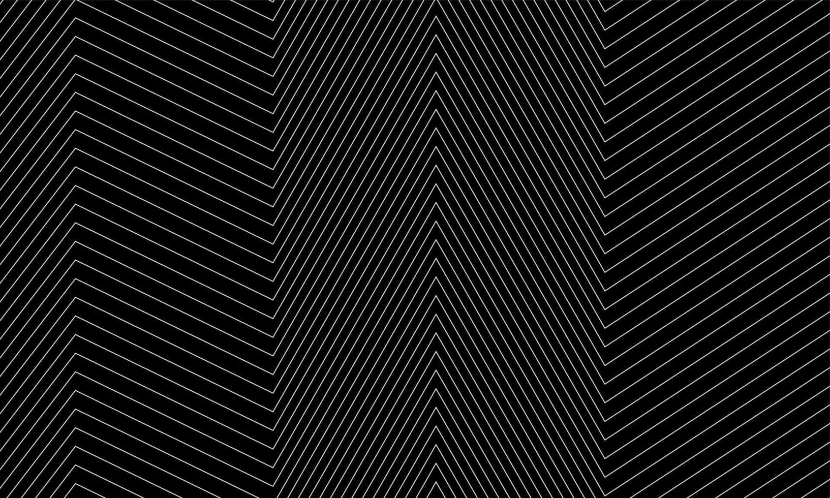 vit linje mönster på svart bakgrund, abstrakt mönster bakgrund vektor design