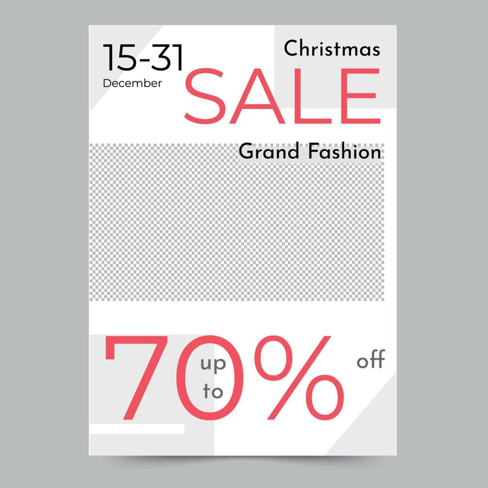mall av jul mode försäljning flygblad, omedelbar ladda ner, redigerbar design, proffs vektor