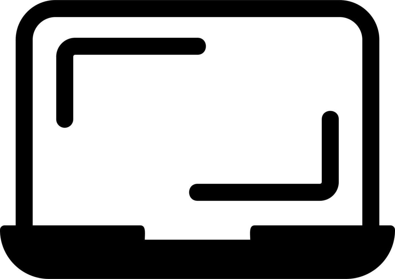 Laptop-Vektor-Symbol vektor
