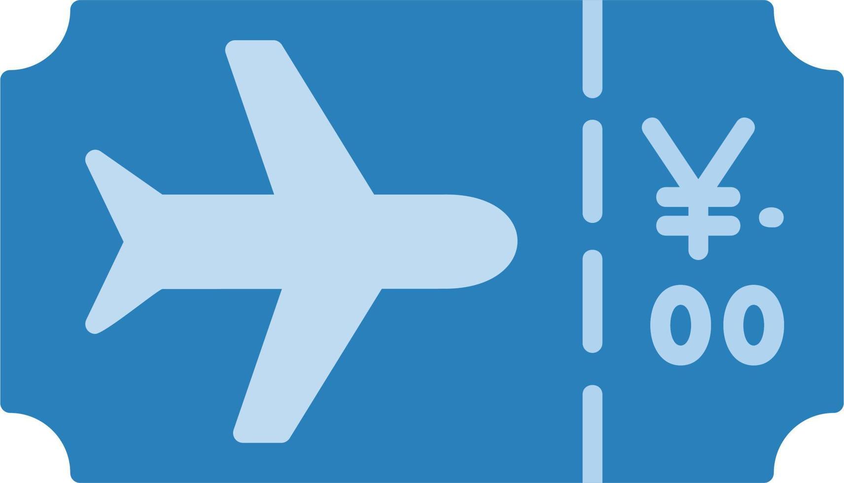 Vektorsymbol für Flugtickets vektor