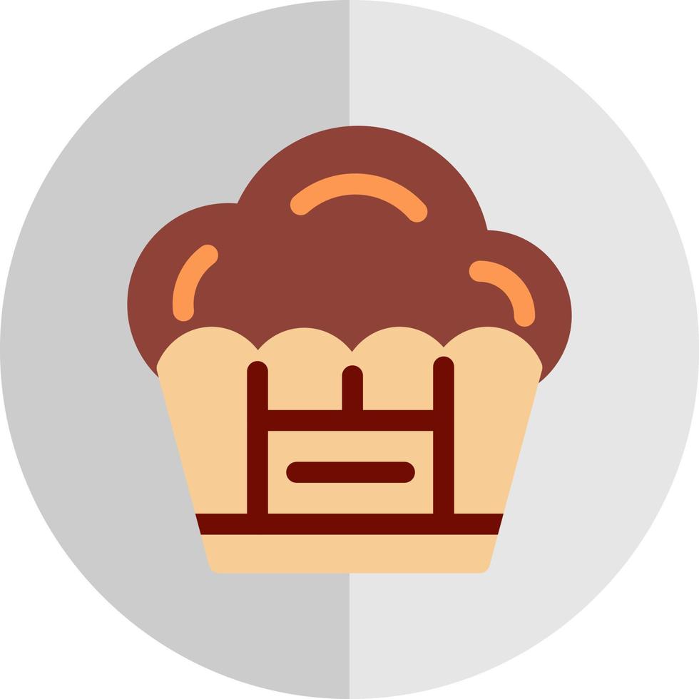 Muffin-Vektor-Icon-Design vektor