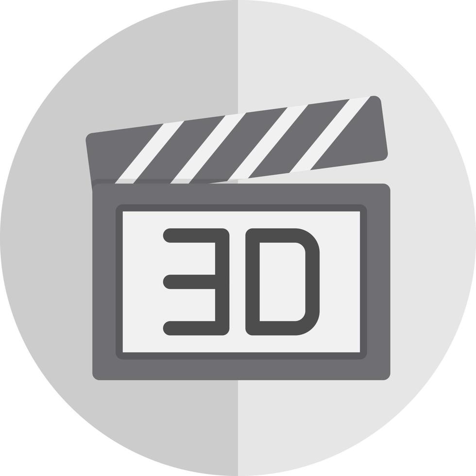 3d filma vektor ikon design