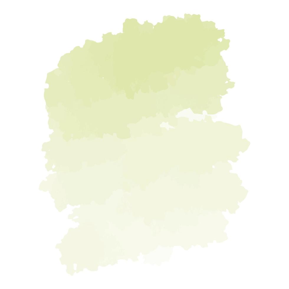 grön vattenfärg måla stroke bakgrund vektor illustration