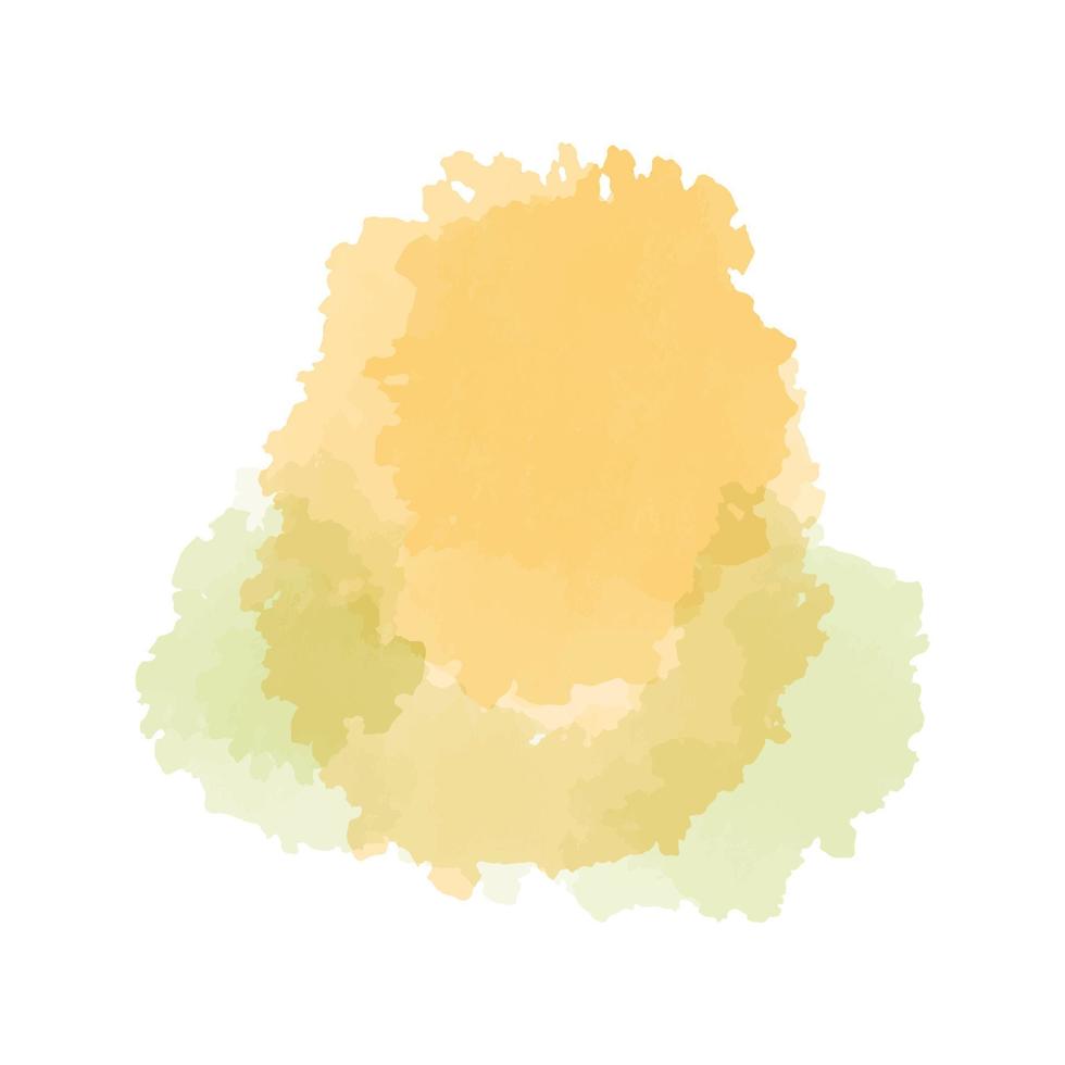 gul vattenfärg måla stroke bakgrund vektor illustration