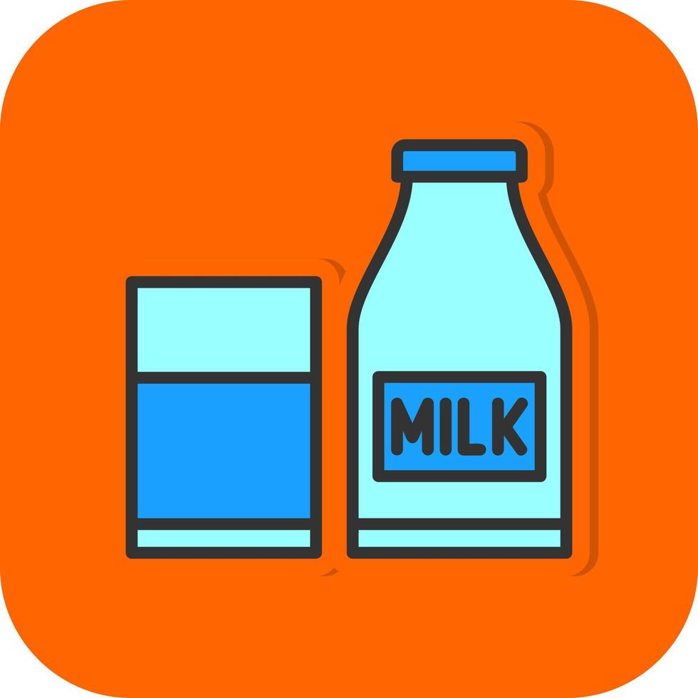 Milch-Vektor-Icon-Design vektor