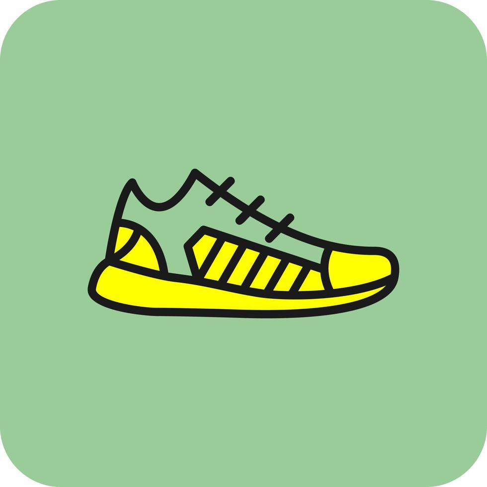 Turnschuhe-Vektor-Icon-Design vektor