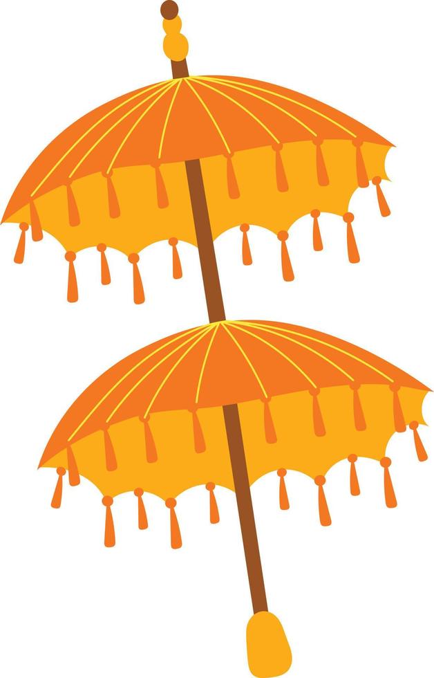 bali traditionell parasoll illustration vektor