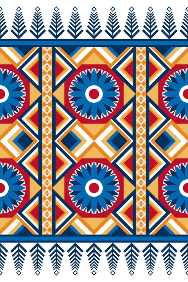 färgrik geometrisk etnisk sömlös mönster design för tapet, bakgrund, tyg, ridå, matta, Kläder, och omslag. vektor