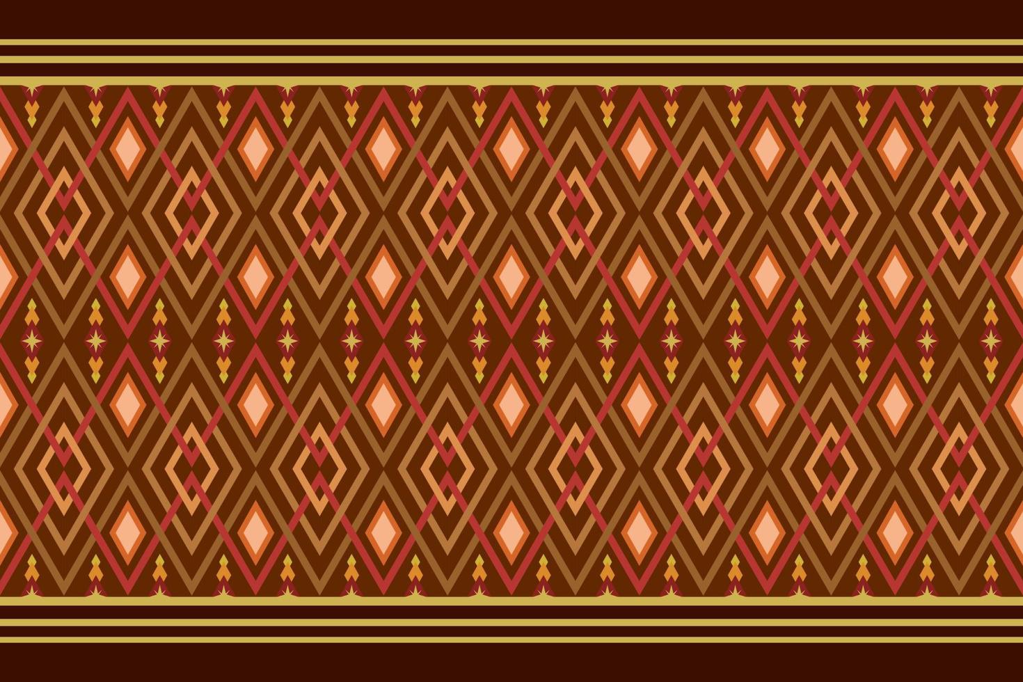 brun-ton geometrisk etnisk sömlös mönster designad för bakgrund, tapet, traditionell Kläder, matta, ridå, och Hem dekoration. vektor