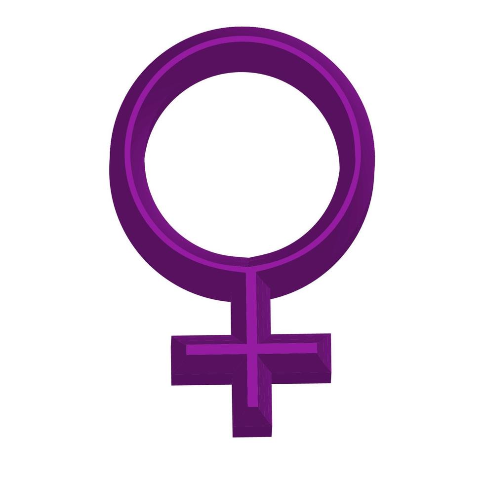 kvinna logotyp ikon 3d vektor