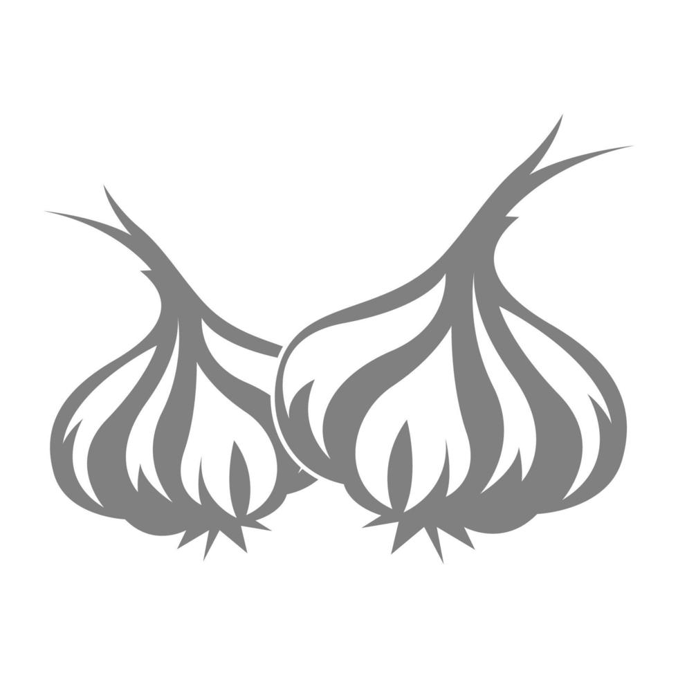 Knoblauch Symbol Logo Design vektor