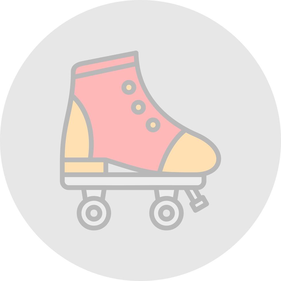 Rollschuh-Vektor-Icon-Design vektor