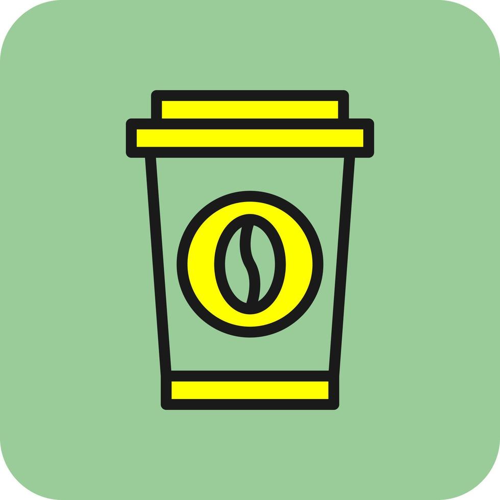 Kaffee-Vektor-Icon-Design vektor