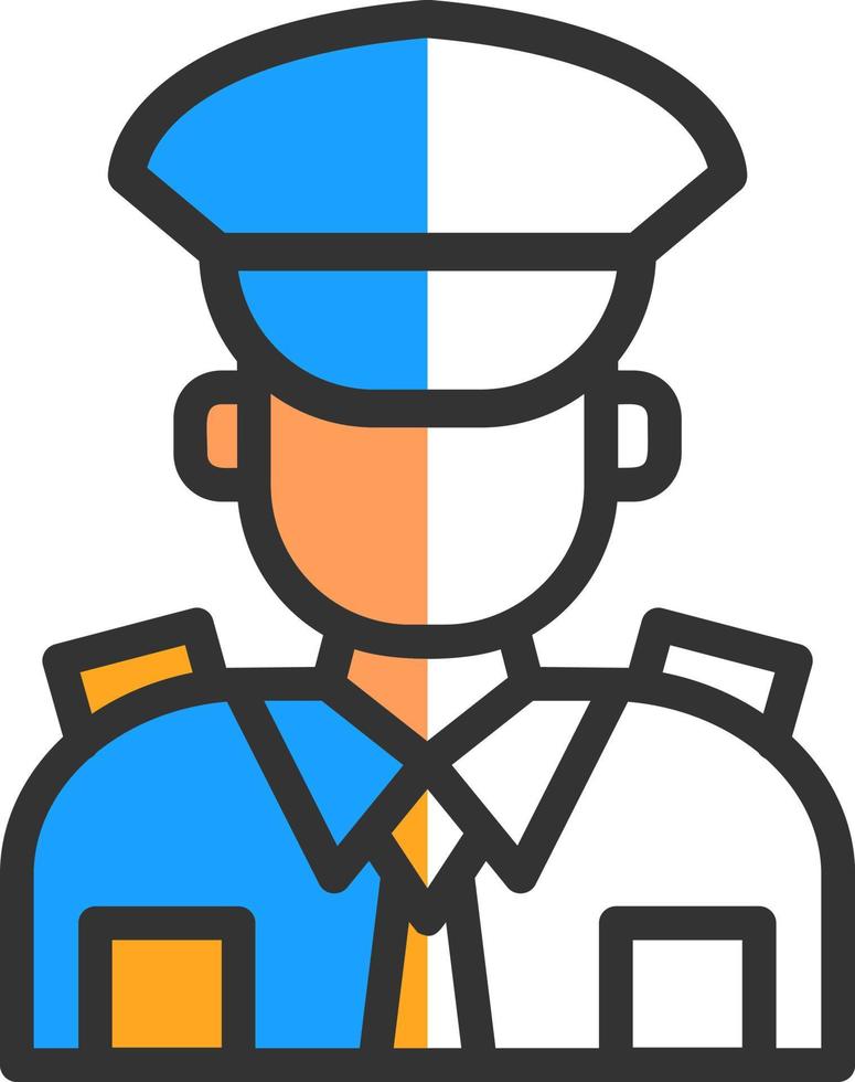 Polizist-Vektor-Icon-Design vektor