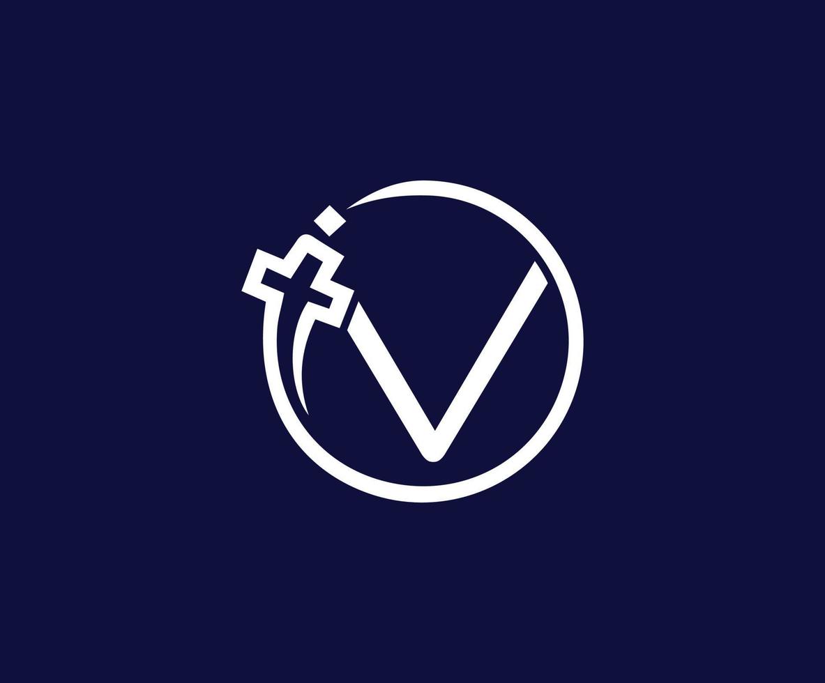 Fernseher Vektor Logo kostenlos Vektor, modern einfach Fernseher Logo