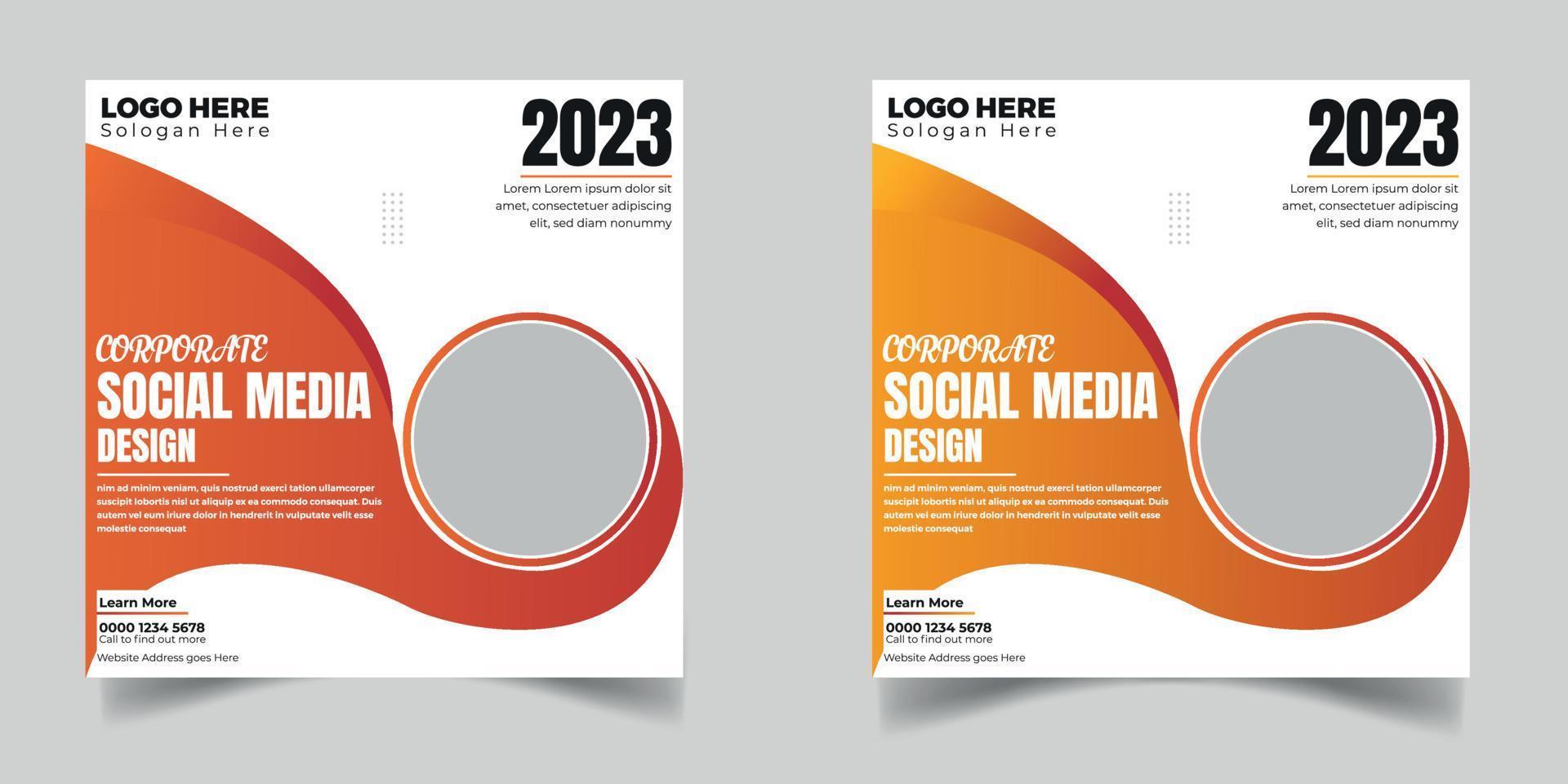 Digital Business Marketing Banner für Social Media Post Vorlage vektor